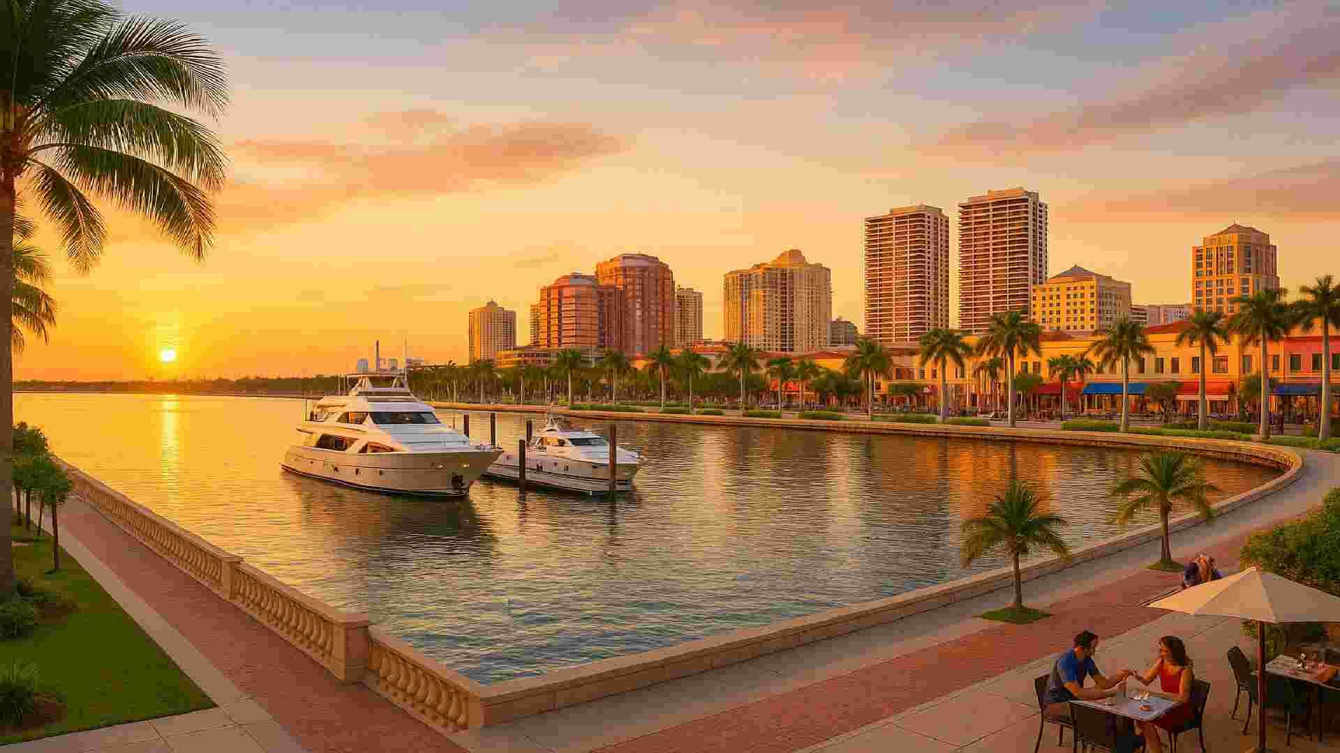 Beautiful waterfront view of West Palm Beach - Location Title & Escrow LLC West Palm Beach Title Services